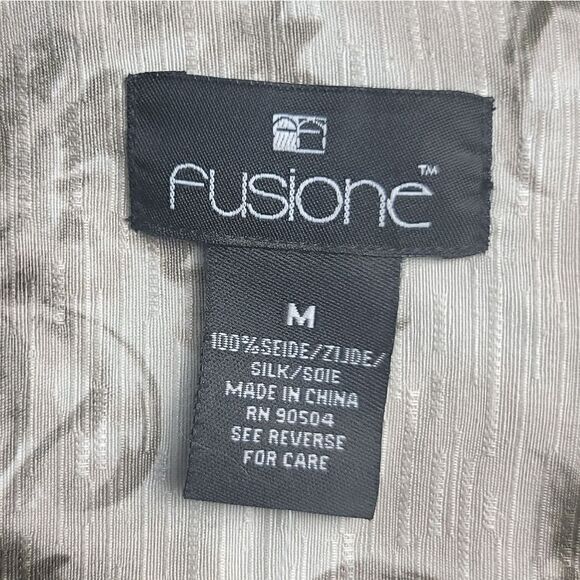 NWT FUSIONE Button Down Short Sleeve Shirt - Picture 10 of 11